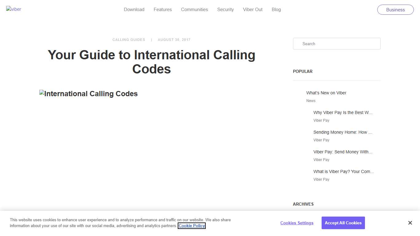 Your Guide to International Calling Codes Viber